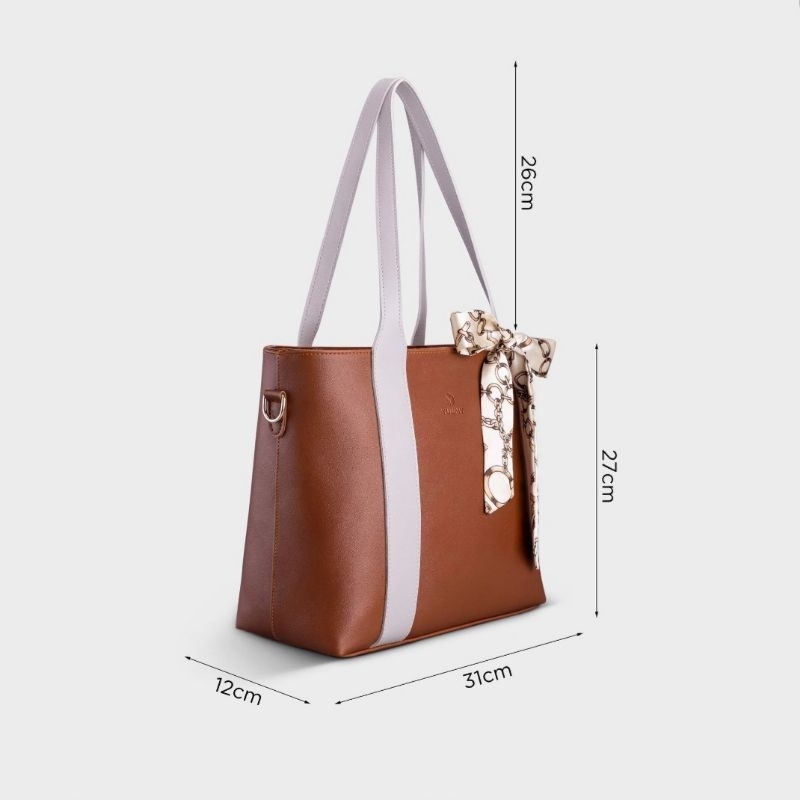 Túi xách nữ da mềm phối nơ Thời Trang công sở Yuumy YTX15