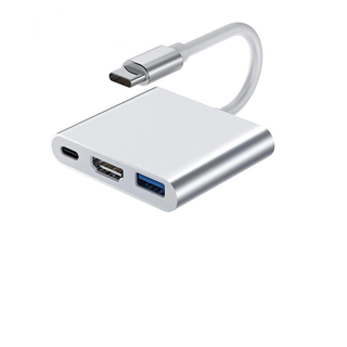 Hub 3 in 1 Type C ra USB, HDMI, Type C