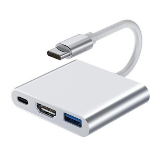 Hub 3 in 1 Type C ra USB, HDMI, Type C
