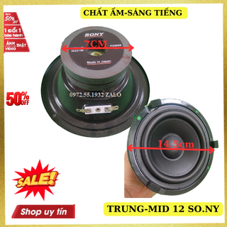Loa trung 12 Sony từ kép 70mm toàn vành 14.5cm sắt kín hậu - giá 1 chiếc, loa mid