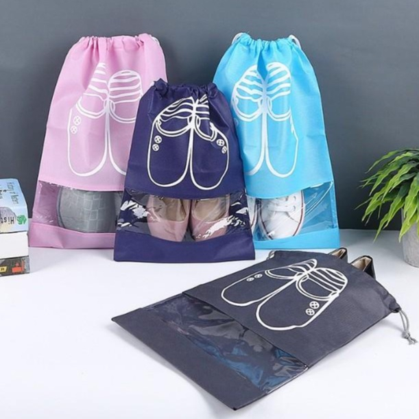 Túi Đựng Giày Hoạ Tiết Chống Bẩn Đi Du Lịch Tiện Lợi 2339