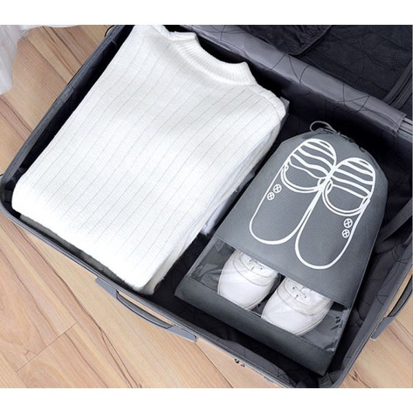 Túi Đựng Giày Hoạ Tiết Chống Bẩn Đi Du Lịch Tiện Lợi 2339