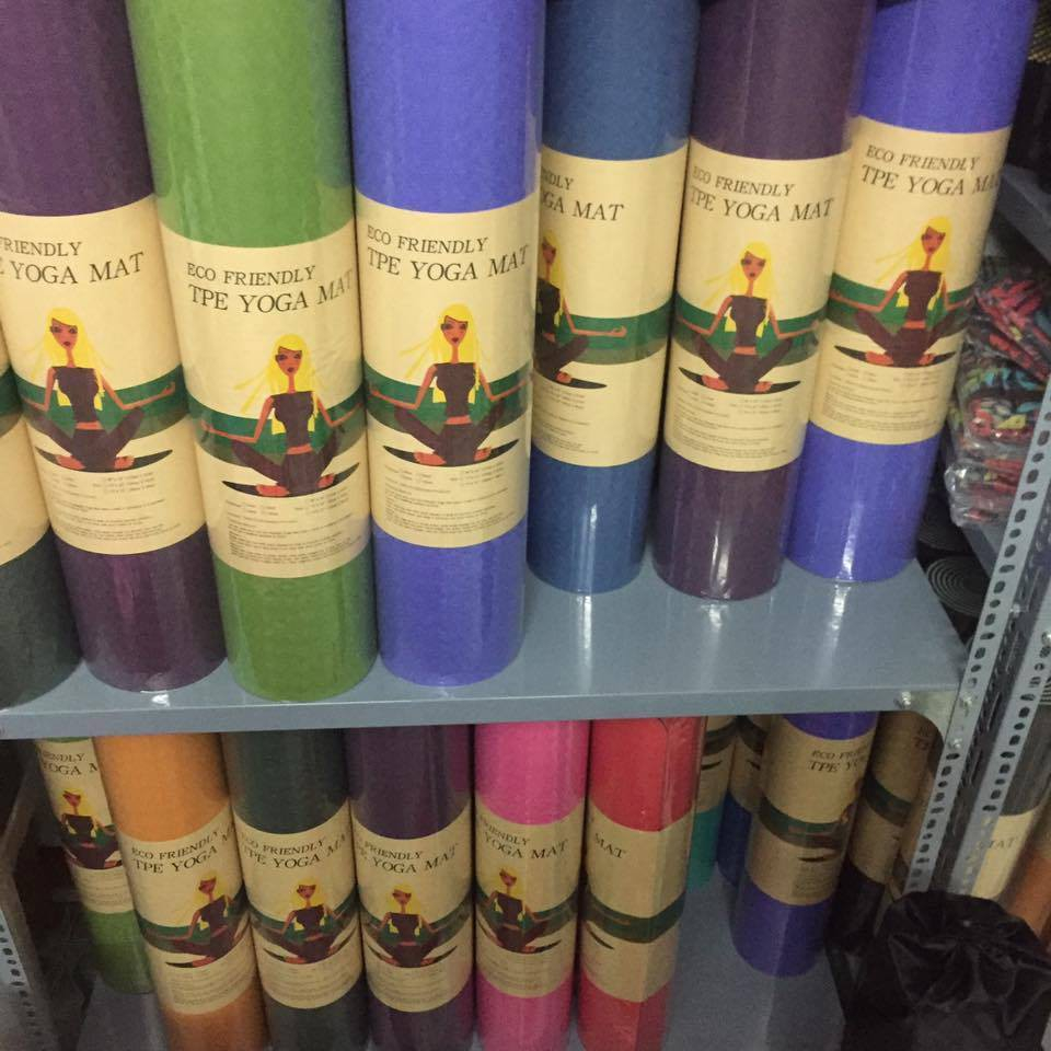 THẢM TẬP YOGA , THẢM TẬP GYM TPE ĐỊNH TUYẾN CAO CẤP 2 LỚP - BACHHOAHOAHONG