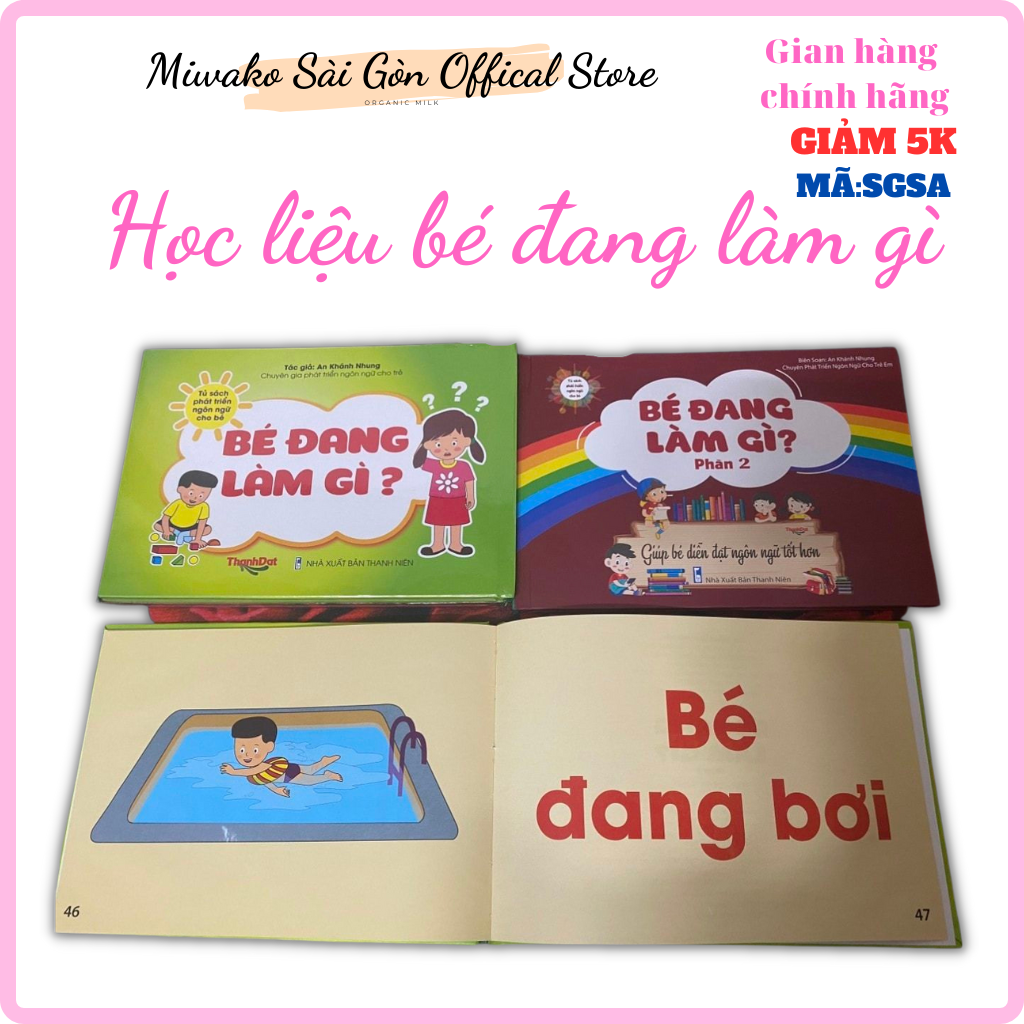 Học liệu Bé đang làm gì