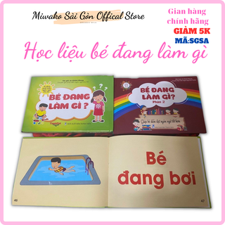 Học liệu Bé đang làm gì