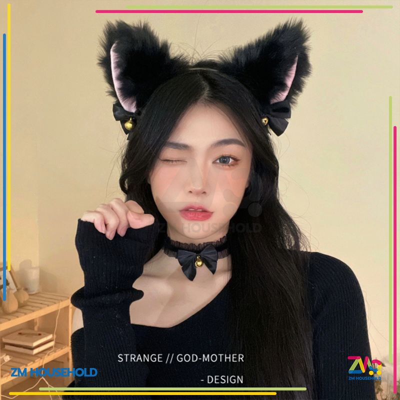 Kẹp Tóc Tai Mèo,Kẹp Tóc Tai Mèo Dễ Thương Cho Nữ,Băng Đô Tai Mèo Lông Xù Xinh Xắn Dễ Thương