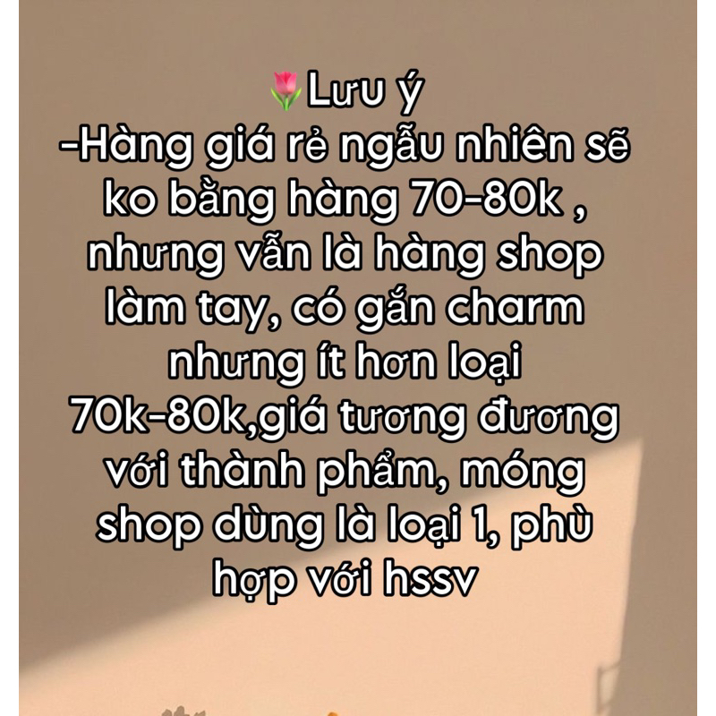 1bộ nailbox thiết kế giá rẻ hàng ngẫu nhiên shop thiết kế có gắn charm,cbị hàng 1-2 ngày