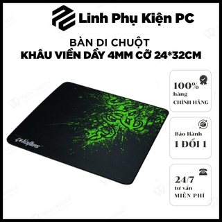 [Mã ELFLASH3 hoàn 10K xu đơn 20K] Bàn di chuột khâu viền dầy 4mm cỡ 24*32cm