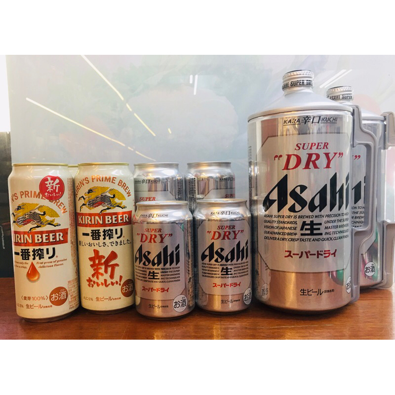 (Thùng 24lon) Bia Asahi Supper Dry 350ml - Bia Asahi Supper Dry 2 lit - Bia Kirin Ichiban Shibori 350ml