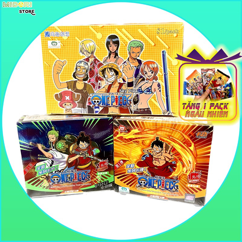Hộp thẻ nhân phẩm One Piece full box
