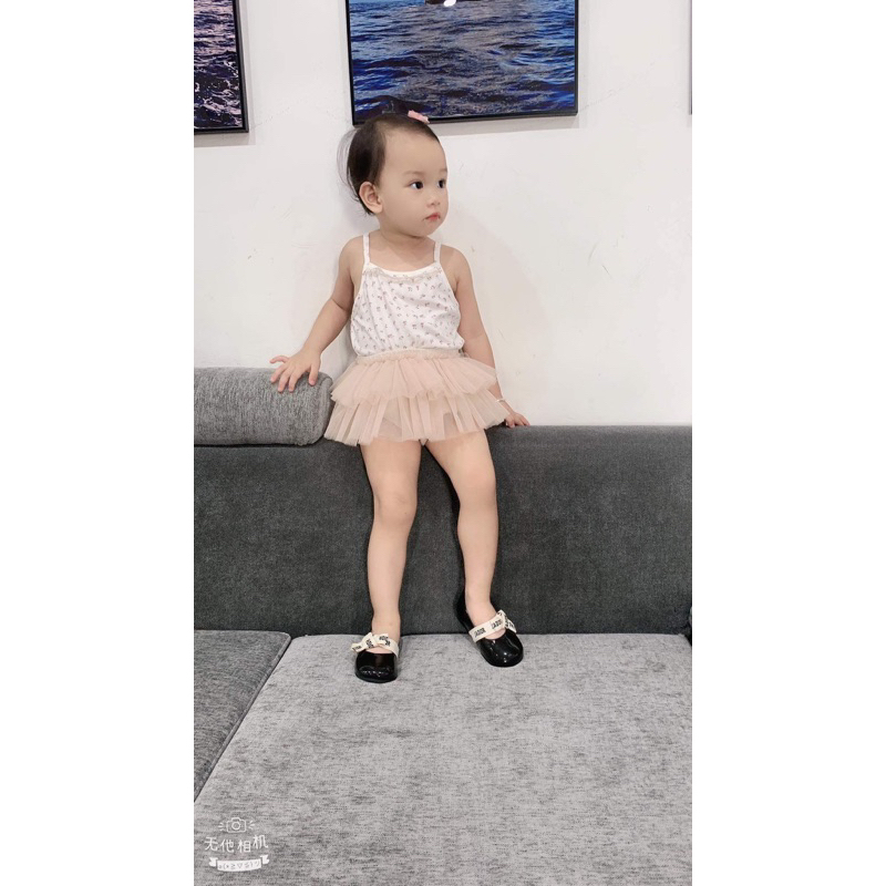 Giầy búp bê cho bé di.or da bóng hàng super cho bé gái full box