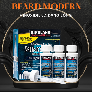 Thuốc mọc râu minoxidil 5% dạng lỏng chính hãng