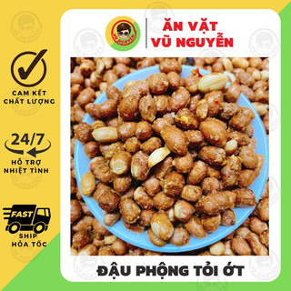 Đậu Phộng Rang Tỏi Ớt - Lạc Rang Tỏi Ớt 500g - Ăn Vặt Vũ Nguyễn Vừa Ngon Vừa Rẻ - Ship Hỏa Tốc