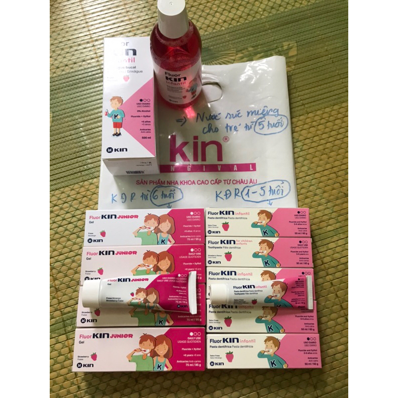 Kem Đánh Răng FLUOR KIN CHILDREN Ngừa Sâu Răng Trẻ Em 0- 5 Tuổi