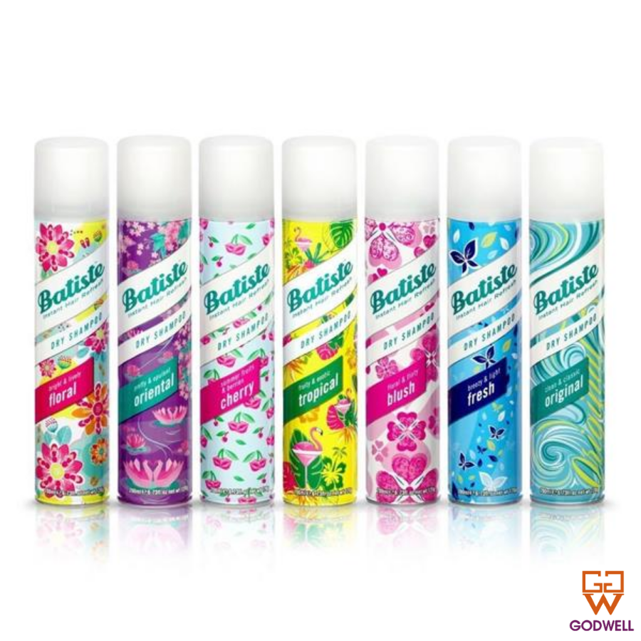 [BATISTE] Dầu gội khô dành cho nhiều loại tóc BATISTE Dry Shampoo 200ml