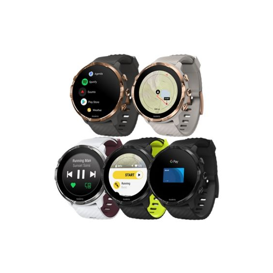 Đồng hồ thông minh SUUNTO 7 - Hỗ trợ thể thao, Định vị GPS | Dây silicon - Bảo Hành 2 Năm