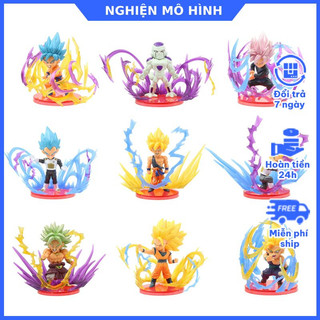Mô hình Bảy Viên Ngọc Rồng Chibi Son Goku Broly Gohan Frieza Vegeta SuperSaiyan Black Goku SSJ SSJ3 Dragon Ball