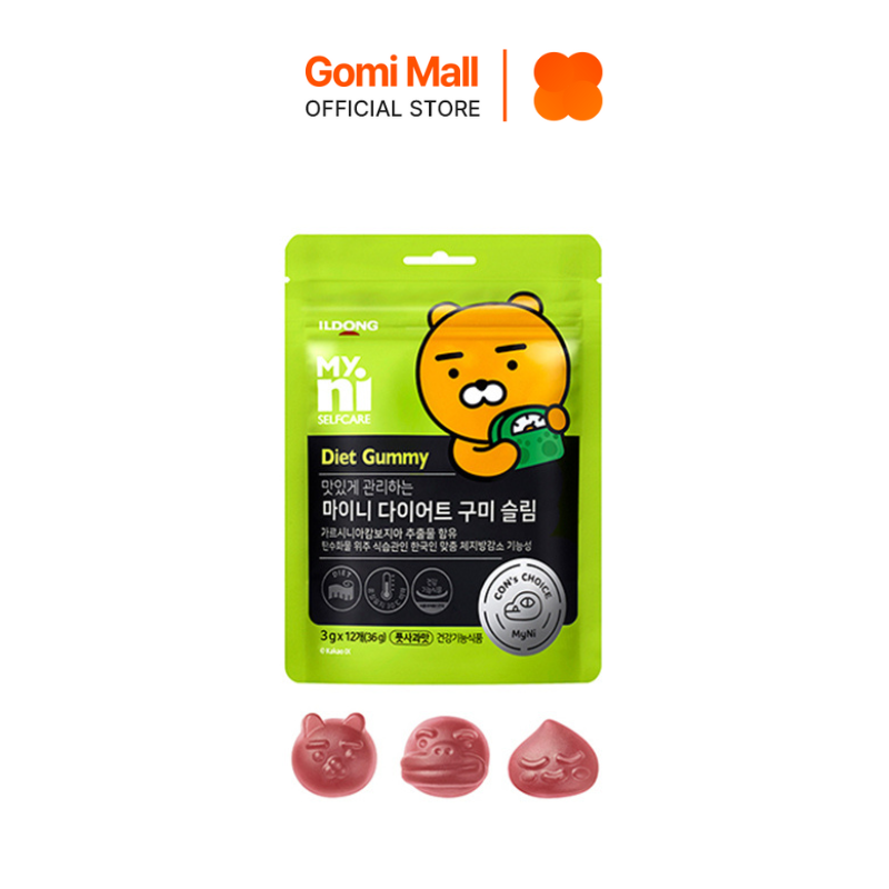 Kẹo Dẻo Giảm Cân Myni Diet Gummy Nhai Giảm Cân Giữ Dáng Gói 12 viên x 3g (36g) Gomi Mall