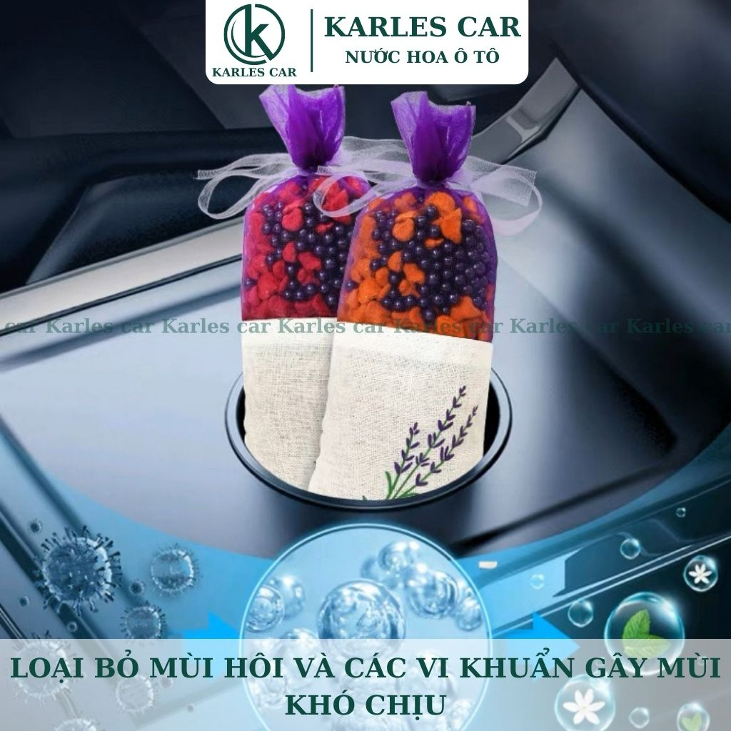 Túi Thơm Treo Xe Ô Tô, Túi Than Hoạt Tính Hút Mùi Lọc Không khí Gồm Nhiều Mùi Hương