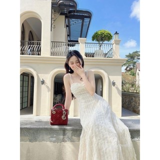 Đầm Maxi Dây Vải Ren Cúp Ngực