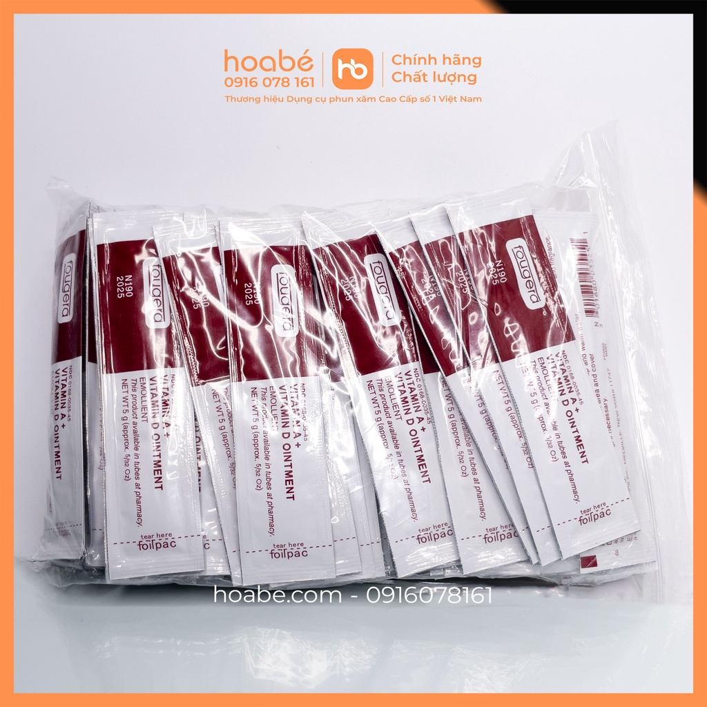 Kem dưỡng ẩm fougera vitamin a&d ointment chăm sóc phun môi mày xăm hình