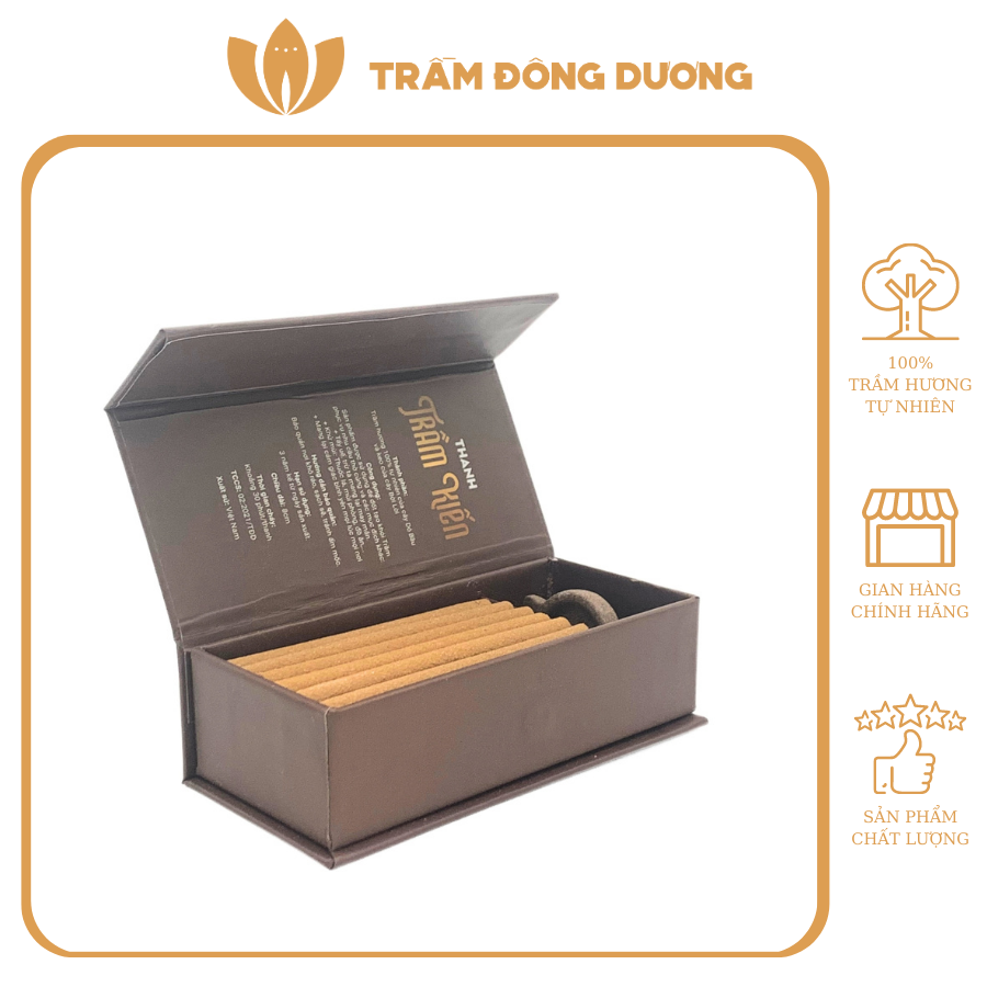 Thanh Trầm Kiến- Trầm Đông Dương - 30 Thanh - Cháy Trong 30 Phút - Dùng Để Thưởng Trầm Uống Trà Tạo Không Gian Thư Giãn