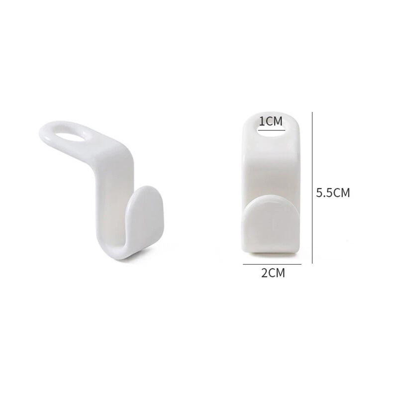 Đầu Nối Móc Treo Quần Áo Bằng Nhựa Đa Năng Tiết Kiệm Không Gian Tiện Lợi