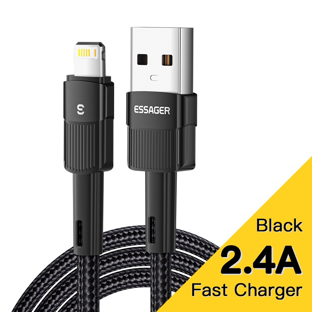 Cáp sạc chống đứt chống gãy đầu 18W Usb A Sang L 2.4A thích hợp cho iP 6-7-8-12-13-14 Pro Max 11 Pro Max X 8 Plus