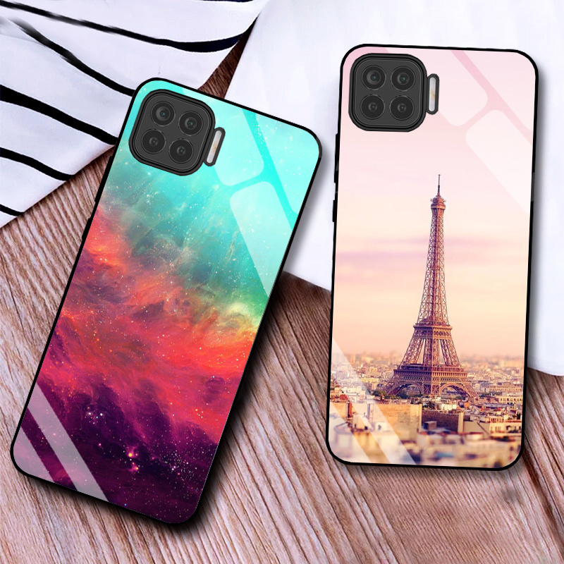 Ốp Lưng OPPO A73, A93 Mặt kính cường lực Cao Cấp, Sang Trọng thiết kế Độc Quyền