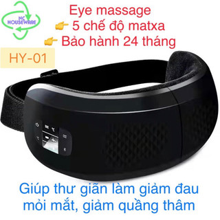 Máy matxa mắt bảo vệ mắt hy- 01 cao cấp, máy matxa mắt thông minh eye massage kết nối âm nhạc giảm đau mỏi mắt