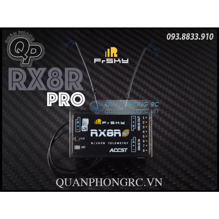 FrSky RX8R Pro 2.4G ACCST 8/16CH SBUS Telemetry Receiver
