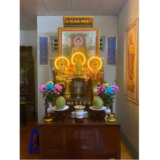 Vòng đèn neon led hào quang trang trí tượng thờ