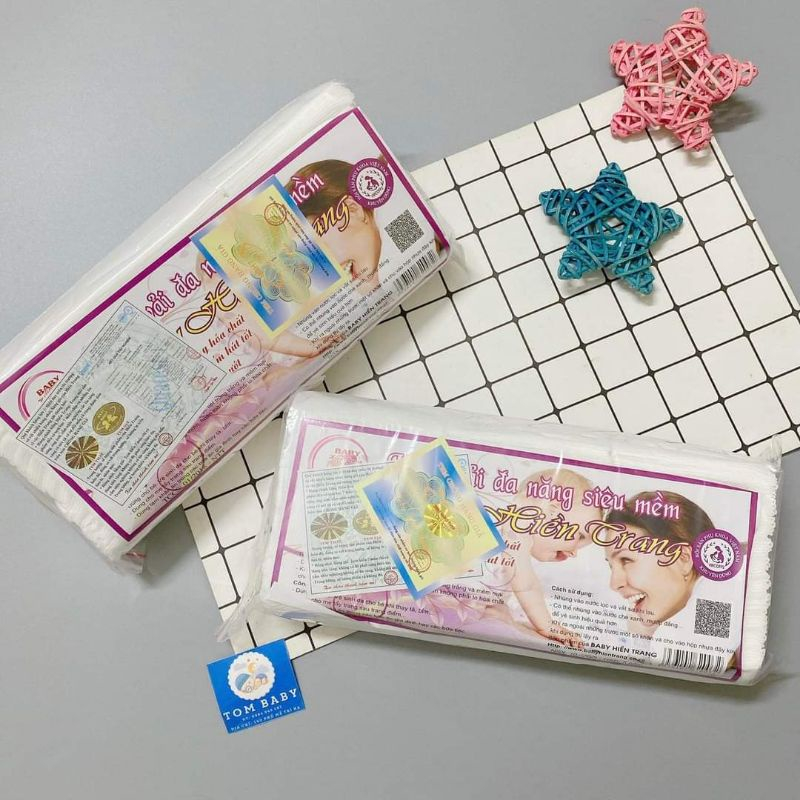 GÓI 120 TỜ KHĂN VẢI KHÔ ĐA NĂNG CHO BÉ