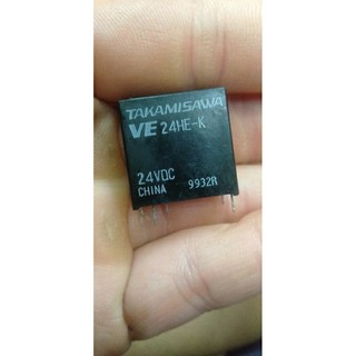 Relay / rơ le / rơle / takamisawa / ve 24he-k / 24vdc / 5 chân