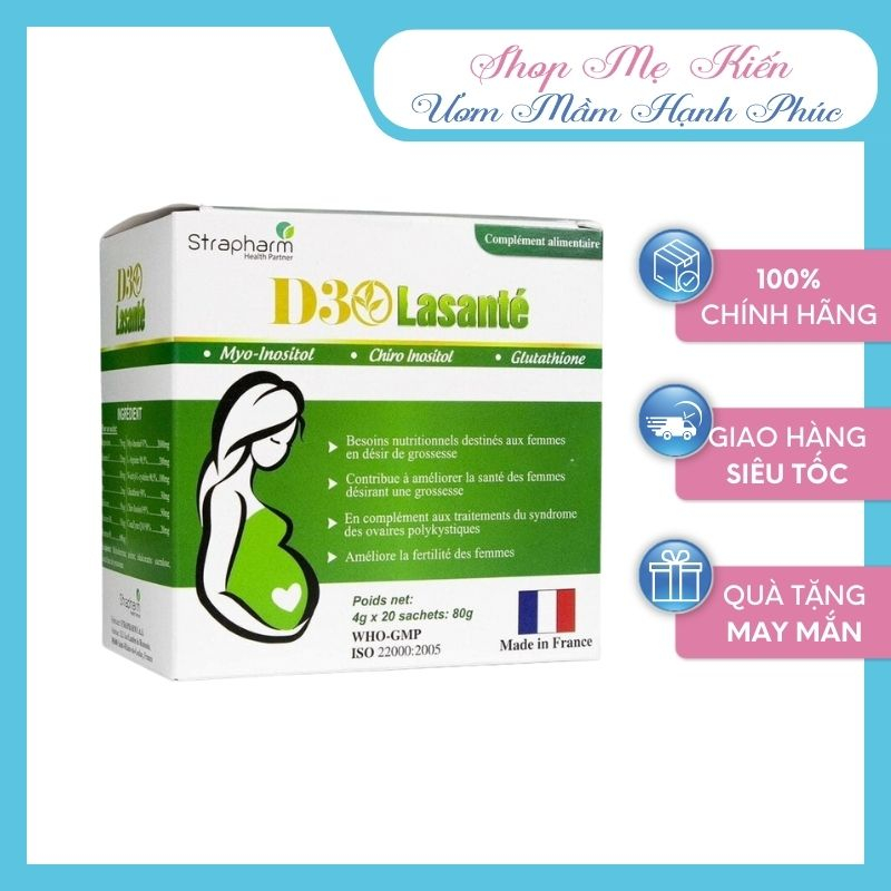 D30Lasanté PHÁP Bổ trứng - Mang thai tự nhiên - Shop Mẹ Kiến