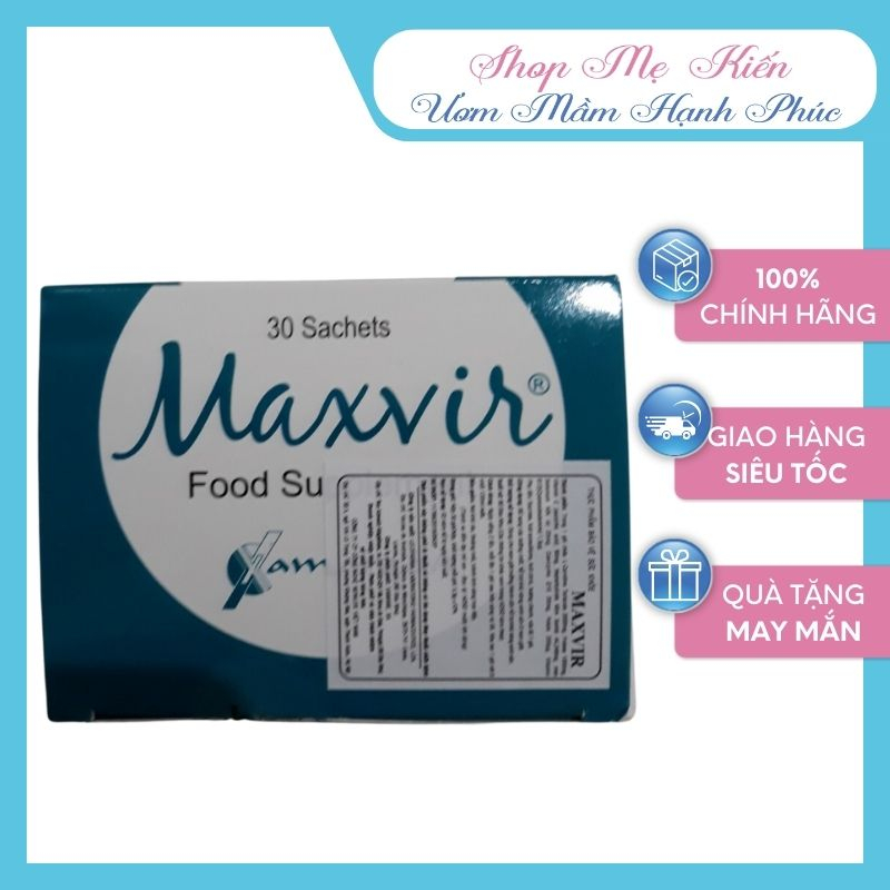 MAXVIR tăng chất lượng và số lượng tinh trùng - Tặng thêm 1 hộp thử trứng Tana (12 que) - Mẫu mới - Shop Mẹ Kiến