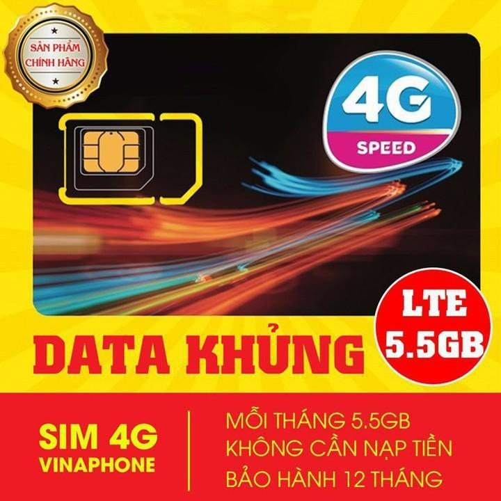 Sim Vina 4G có 5GB/ tháng sử dụng không giới hạn data trong 1 năm