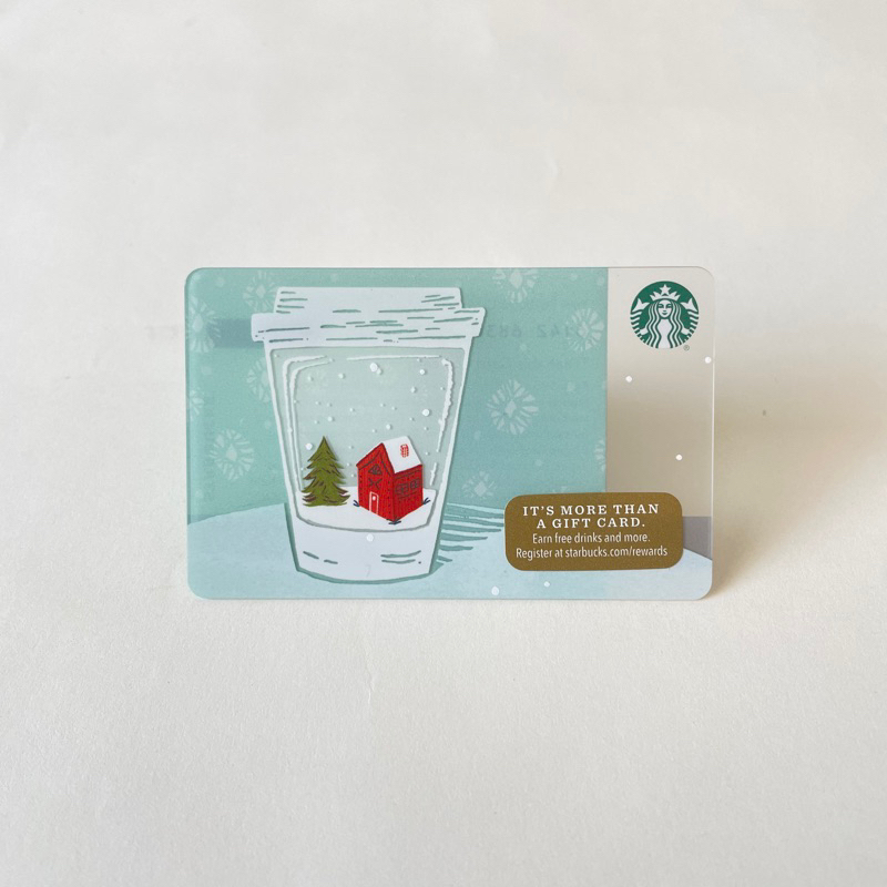 2327 THẺ STARBUCKS NHỰA US WINTER CUP, thẻ có trầy (thẻ đã sử dụng, dùng để sưu tầm)