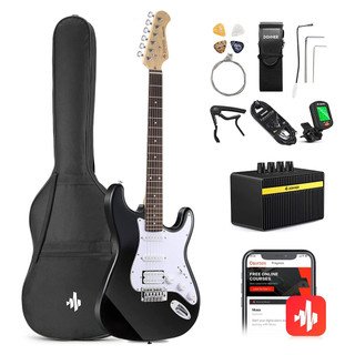 Electric guitar, guitar điện donner dst100 hss combo guitar đầy đủ phụ kiện