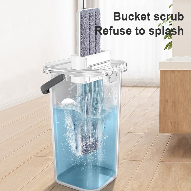 B 'Mop 2022, Một Loại Cây Lau Nhà Phẳng Màu Đỏ Hấp Thụ Nước Rảnh Tay Không Cần Lau Sàn Nhà Mới