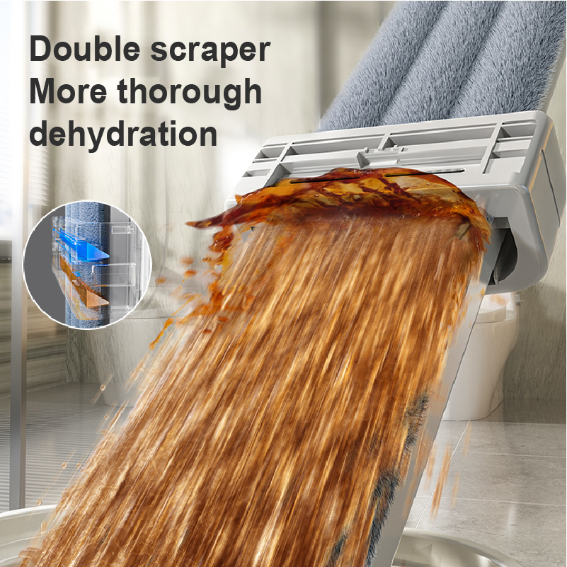 B 'Mop 2022, Một Loại Cây Lau Nhà Phẳng Màu Đỏ Hấp Thụ Nước Rảnh Tay Không Cần Lau Sàn Nhà Mới