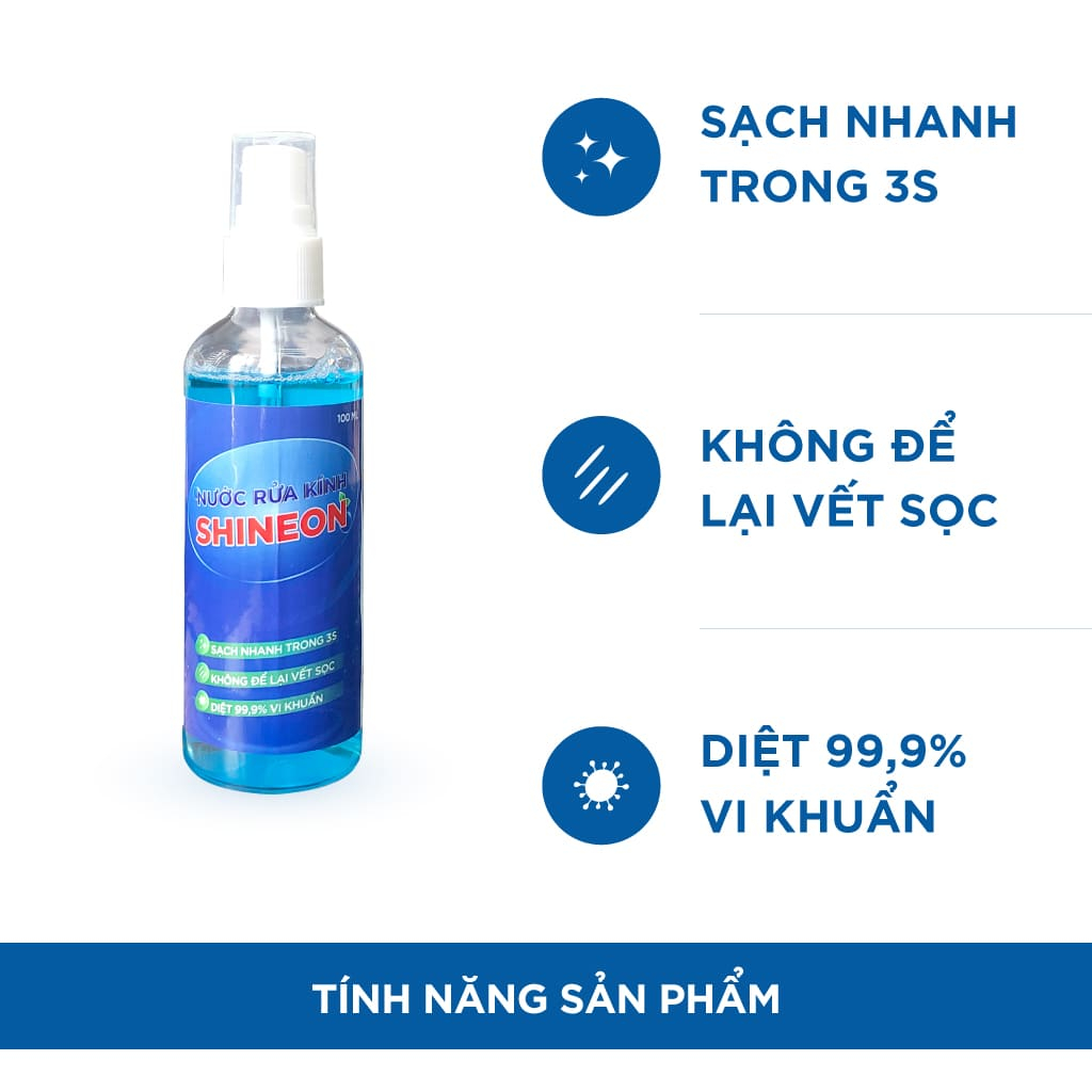 Chai nước lau kính, vệ sinh tròng kính cận, bảo hộ, mát, cận, dung dịch chăm sóc kính - Thinksafe