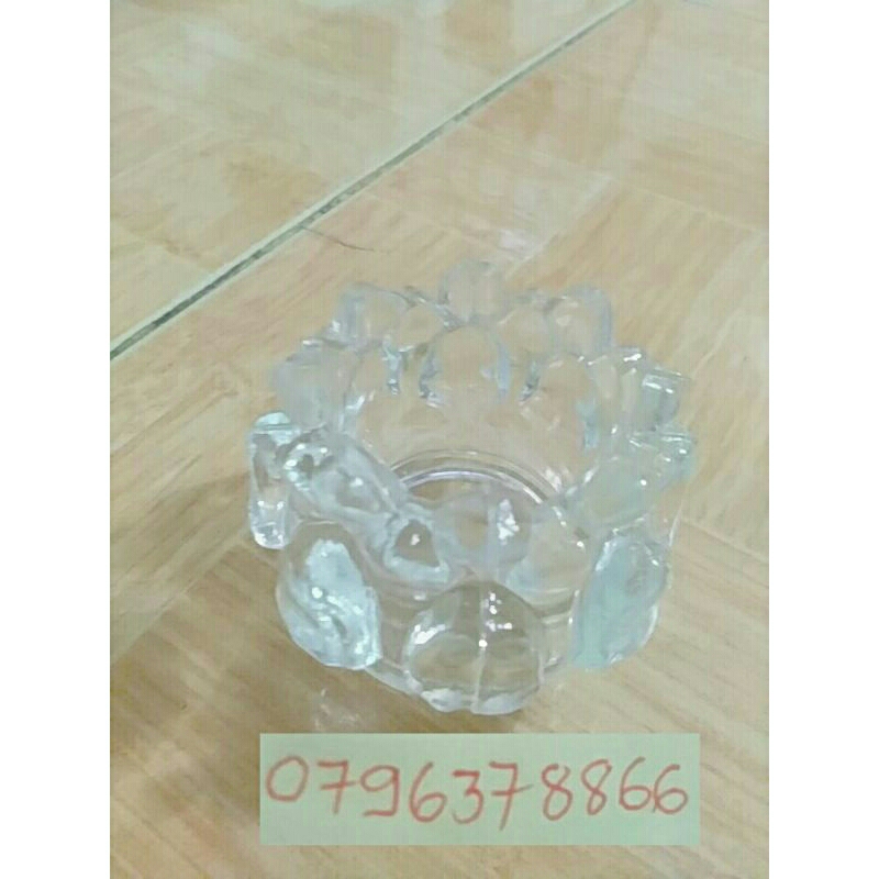 Hộp 12 ly thuỷ tinh hình hoa sen nở