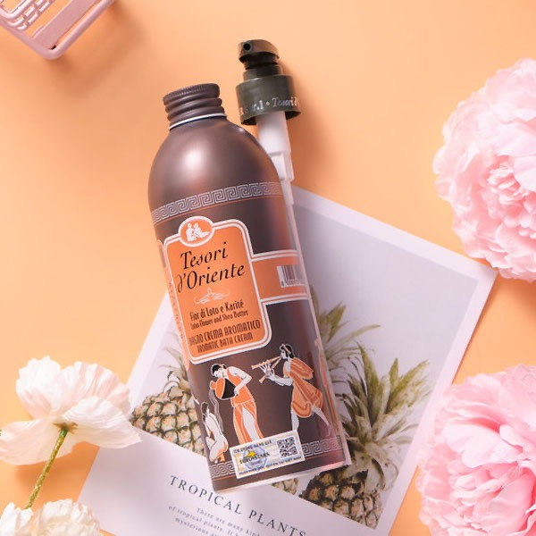 Sữa tắm nước hoa Ý Tesori d'Oriente chính hãng 500ml hương thơm lưu trữ cả ngày kèm vòi