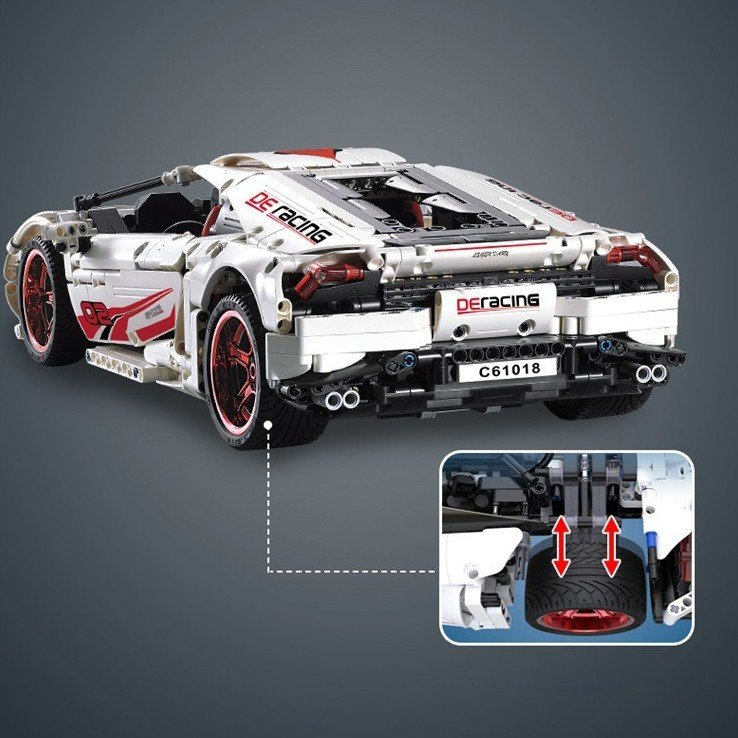 Mô Hình Lắp Ráp LEGO Nathashop Siêu Xe Lamborghini Huracan tỉ lệ 1:10