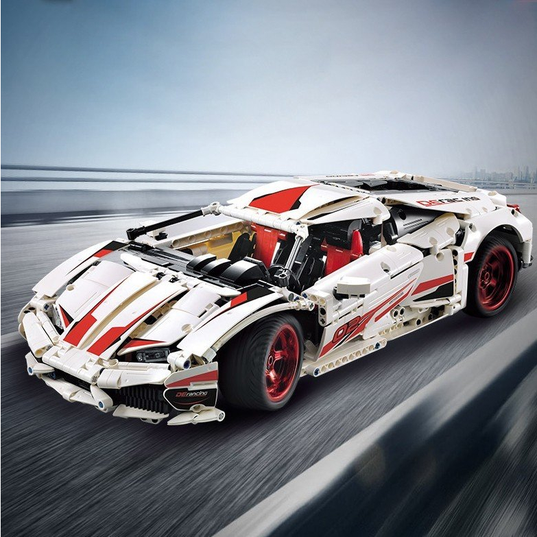 Mô Hình Lắp Ráp LEGO Nathashop Siêu Xe Lamborghini Huracan tỉ lệ 1:10