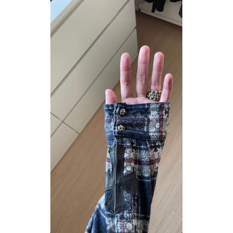 Nhẫn Chrome Hearts Cemetory nam nữ bạc 925 phong cách cá tính, Nhẫn bạc nam nữ CH Cemetory sang trọng