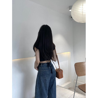 Áo mongtoghi cổ vuông eo cột dây (có sẵn)