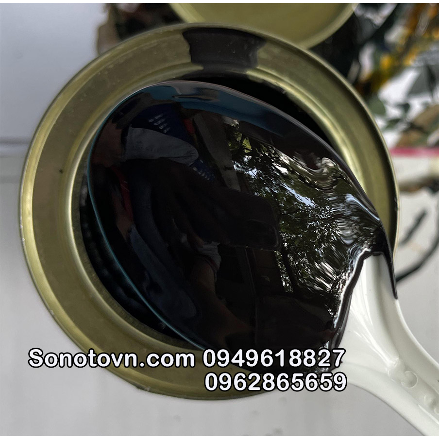 Sơn chống cháy, sơn bô  chịu nhiệt độ cao màu đen nhám