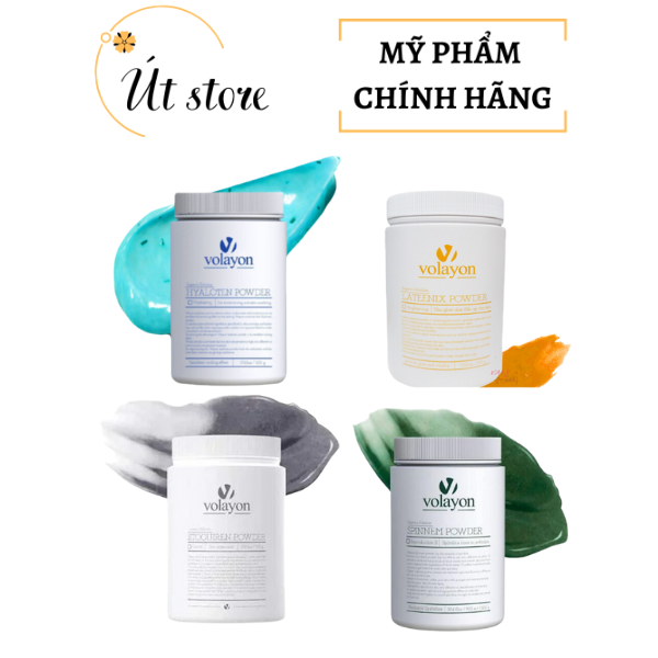 Mặt nạ dưỡng da tảo xoắn dạng bột Volayon 500g, mặt nạ chuyên dùng spa - Út store